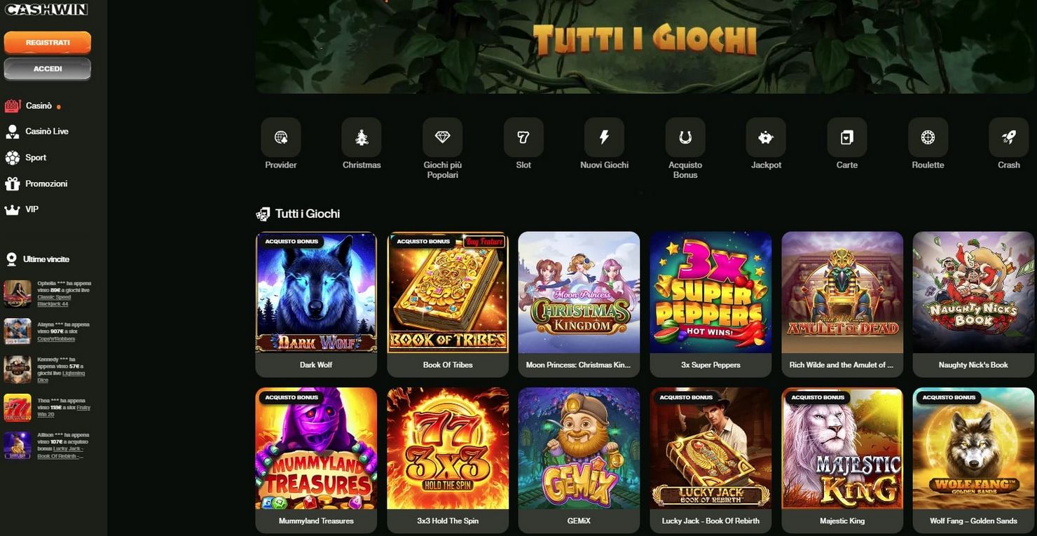 Cashwin Online Casino Bewertung und Ergebnis 2025